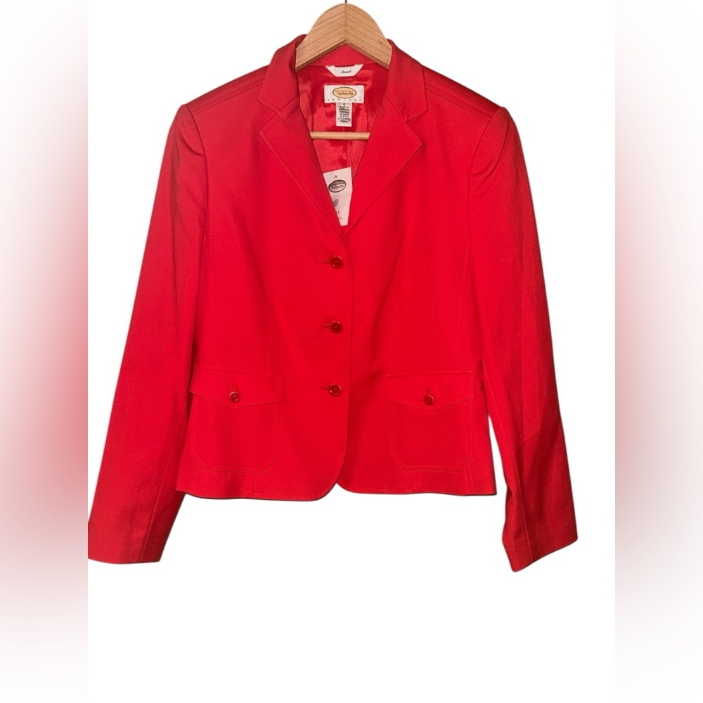 Talbots TWILL CAMBRIDGE BLAZER Vibrant Red Blazer